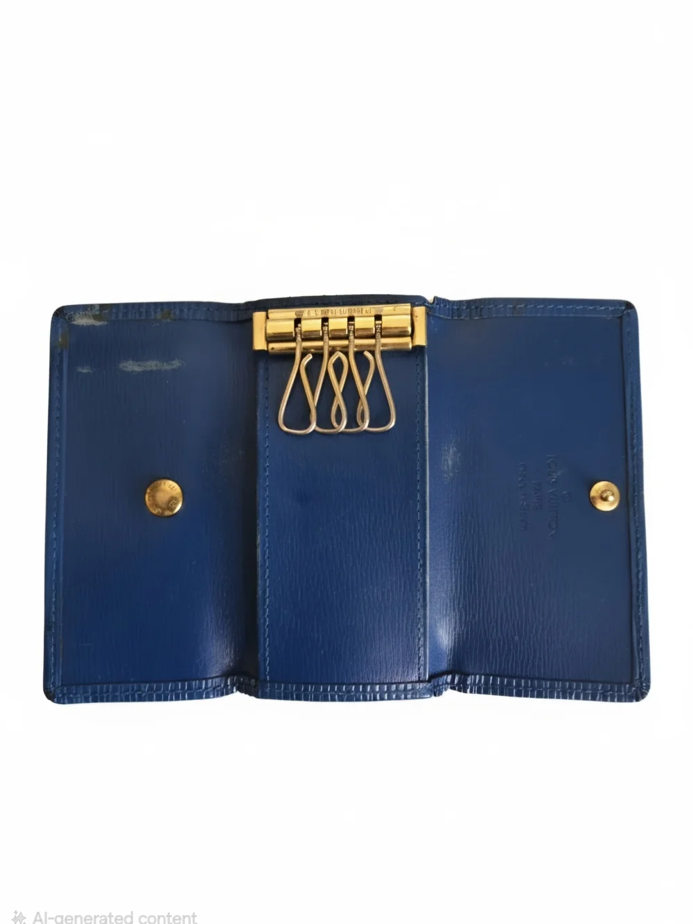 Louis Vuitton Blue Epi Leather Clutch Wallet